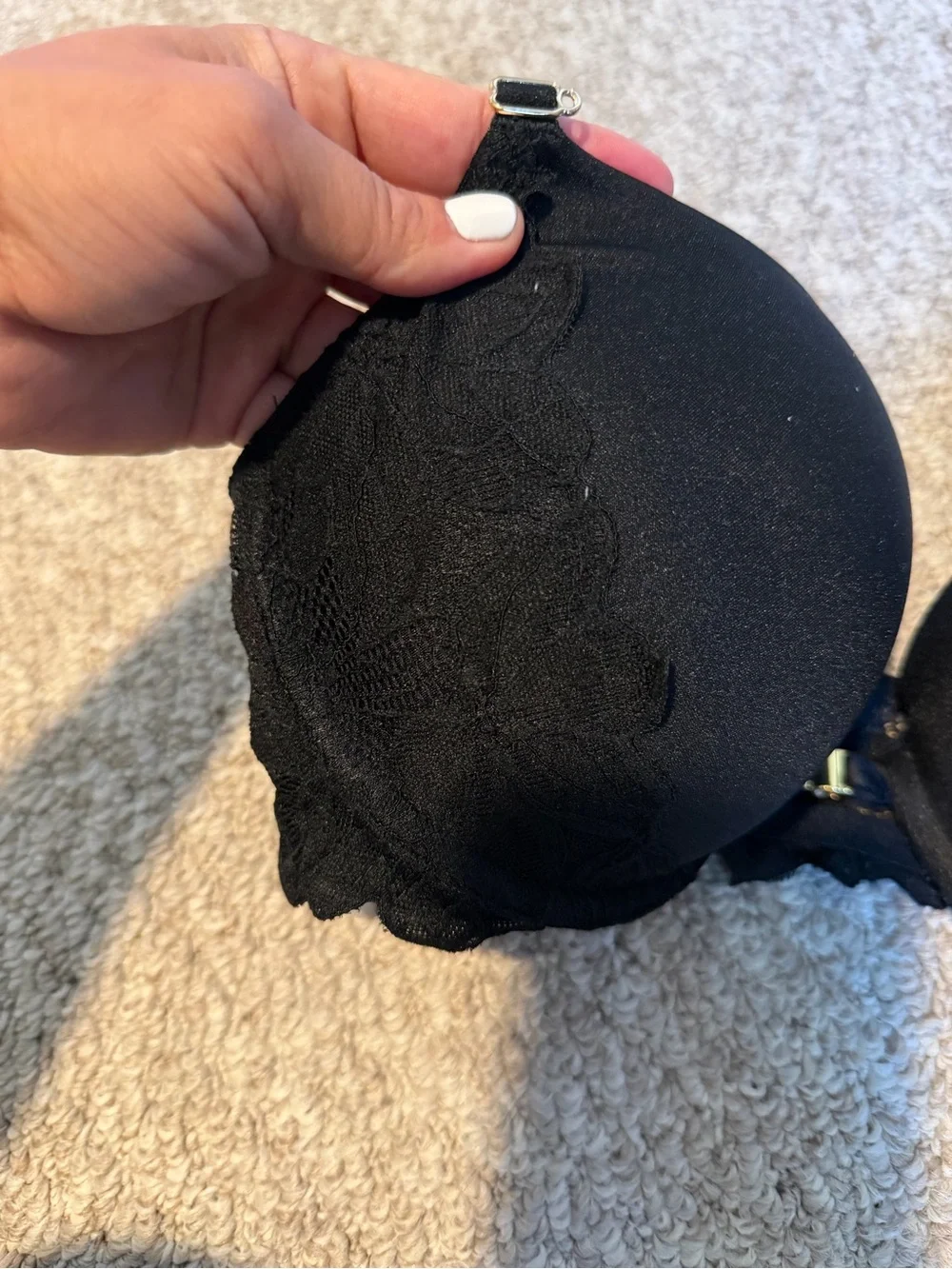 La SENZA Black Lace-Trim Push-Up Bra - Picture 2 of 5